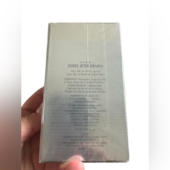 Avon Derek Jeter Driven 2.5 oz Men’s Eau de Cologne Sealed Toilett - Picture 7 of 8